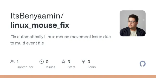 GitHub repository for MouseFix program